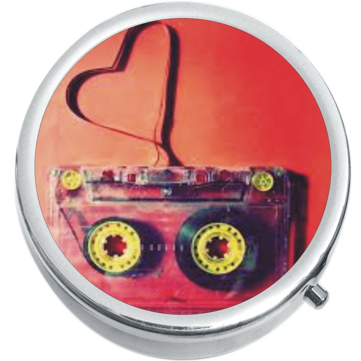 Music Cassette Love Medicine Vitamin Pill Box