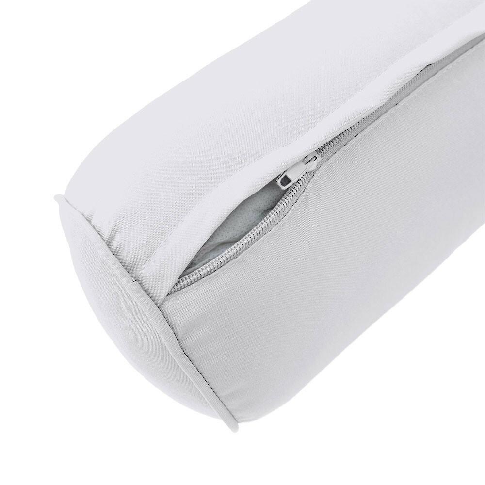 |SLIPCOVER ONLY|S2 Outdoor Bolster Backrest Pillow Covers Same Piped Queen AD105