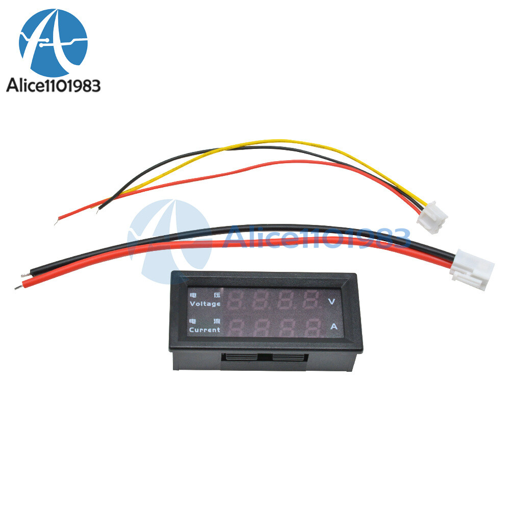 1/2/5/10PCS 4-Digital Dual LED DC0-200V 10A Voltmeter Current Ammeter M4430
