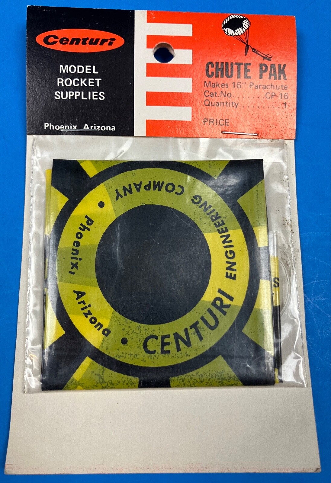 Centuri 16" Chute Pak, new, unopened -HUGE shipping discount for multiples
