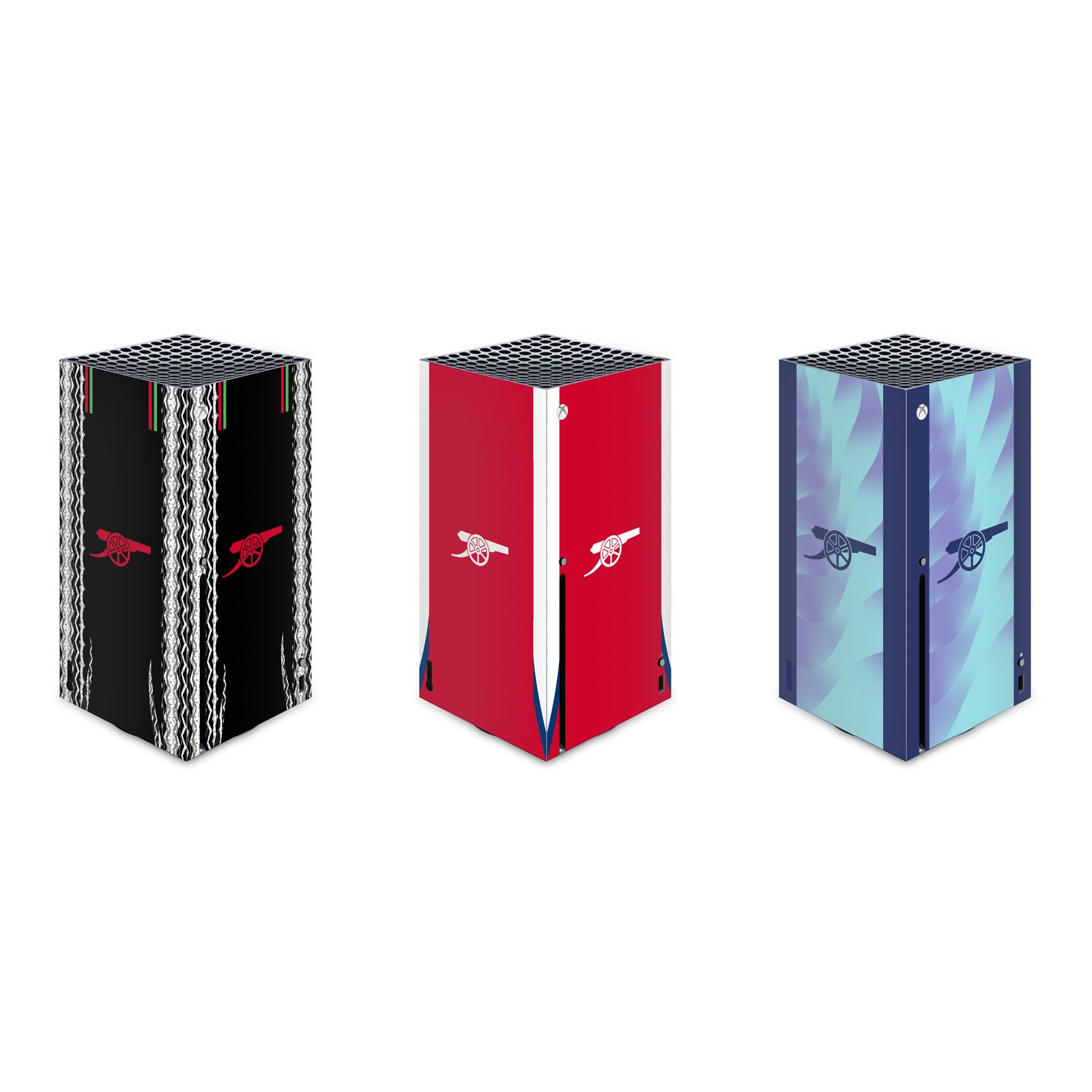 OFFICIAL ARSENAL FC 2024/25 KIT VINYL SKIN DECAL FOR XBOX SERIES X CONSOLE