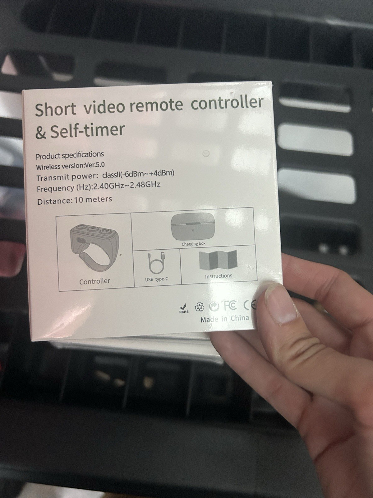 Set of 3 MERNEUO D01 Bluetooth Camera Remote Control w/ Self-Timer, White, USB-C