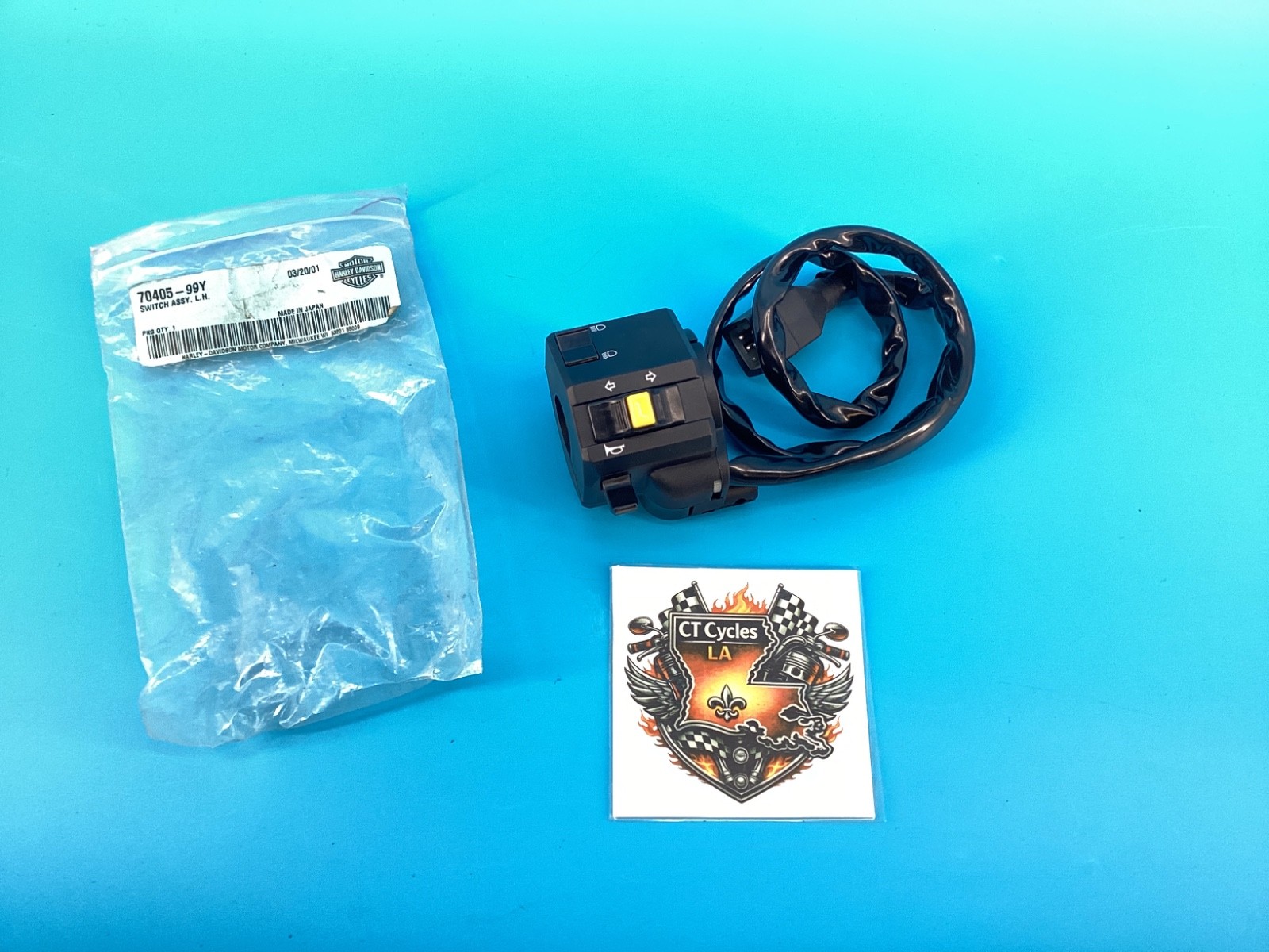 NEW open box Buell/Harley Davidson LH Switch Assembly, 70405-99Y, N0159.B *
