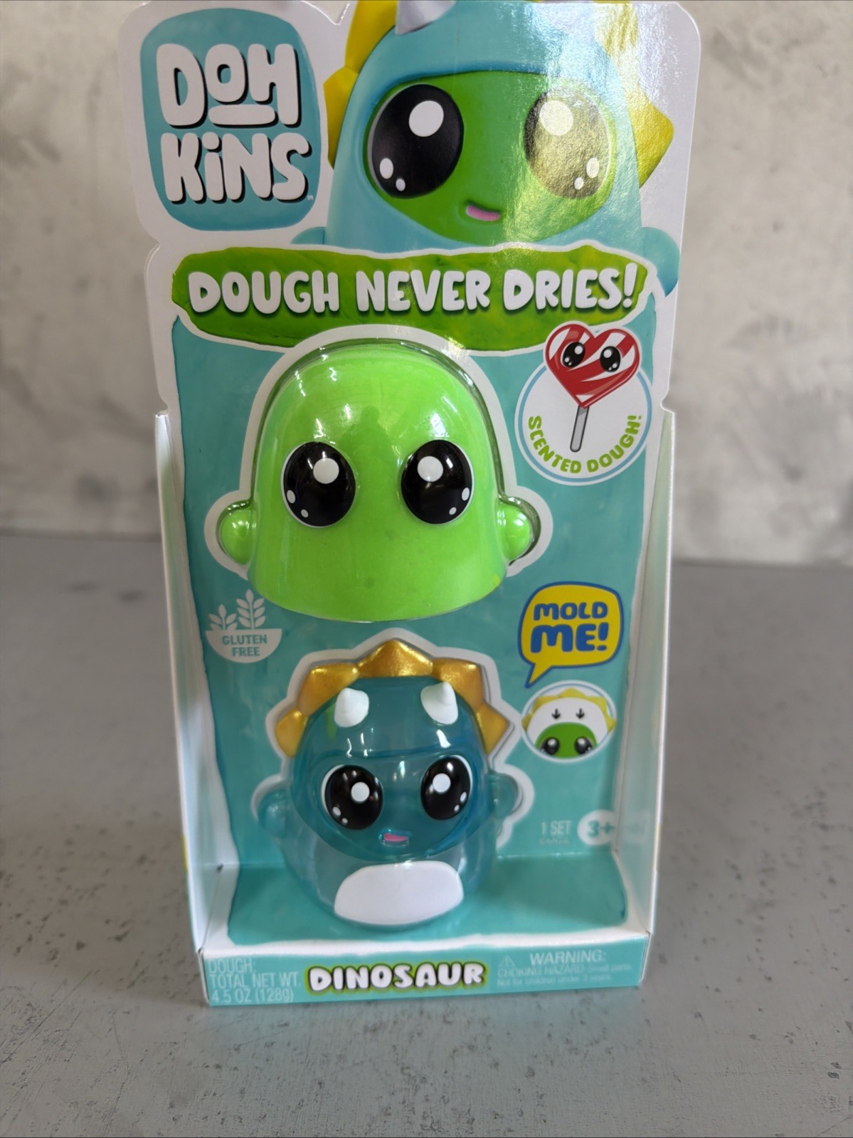 Doh Kins Dough Never Dries Dinosaur Mold Set Scented