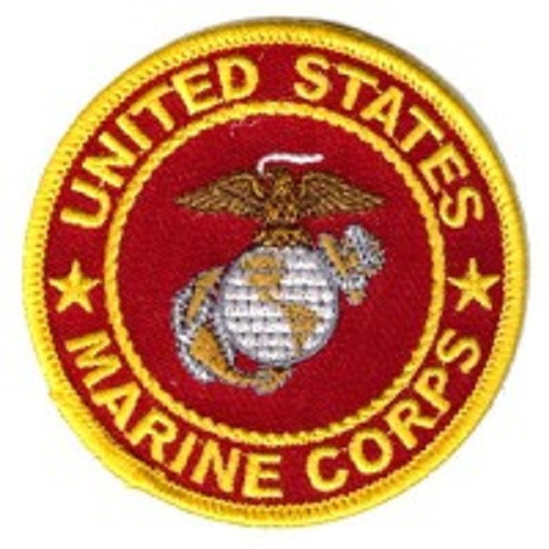 UNITED STATES MARINES ROUND MILITARY VETERAN PATCH **FREE SHIPPING**