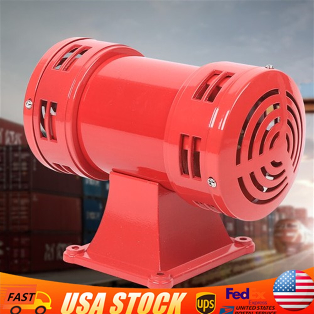 110 VOLT INDUSTRIAL AIR RAID HORN TYPE LOUD 140dB AIR RAID SOUND SIREN ALARM NEW