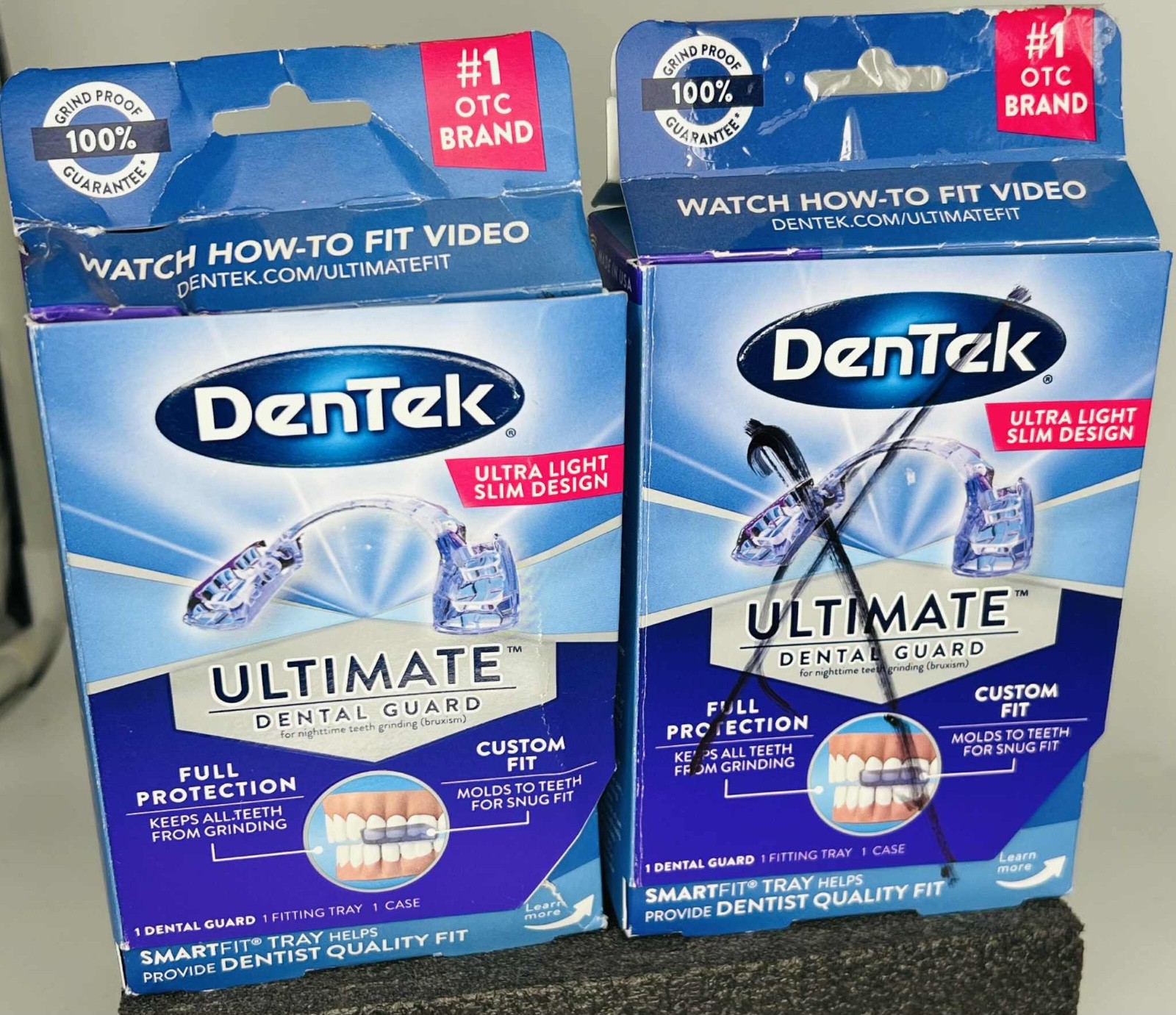 (2) DenTek Ultimate Dental Guard Full Protection Custom Fit + Tray & Case