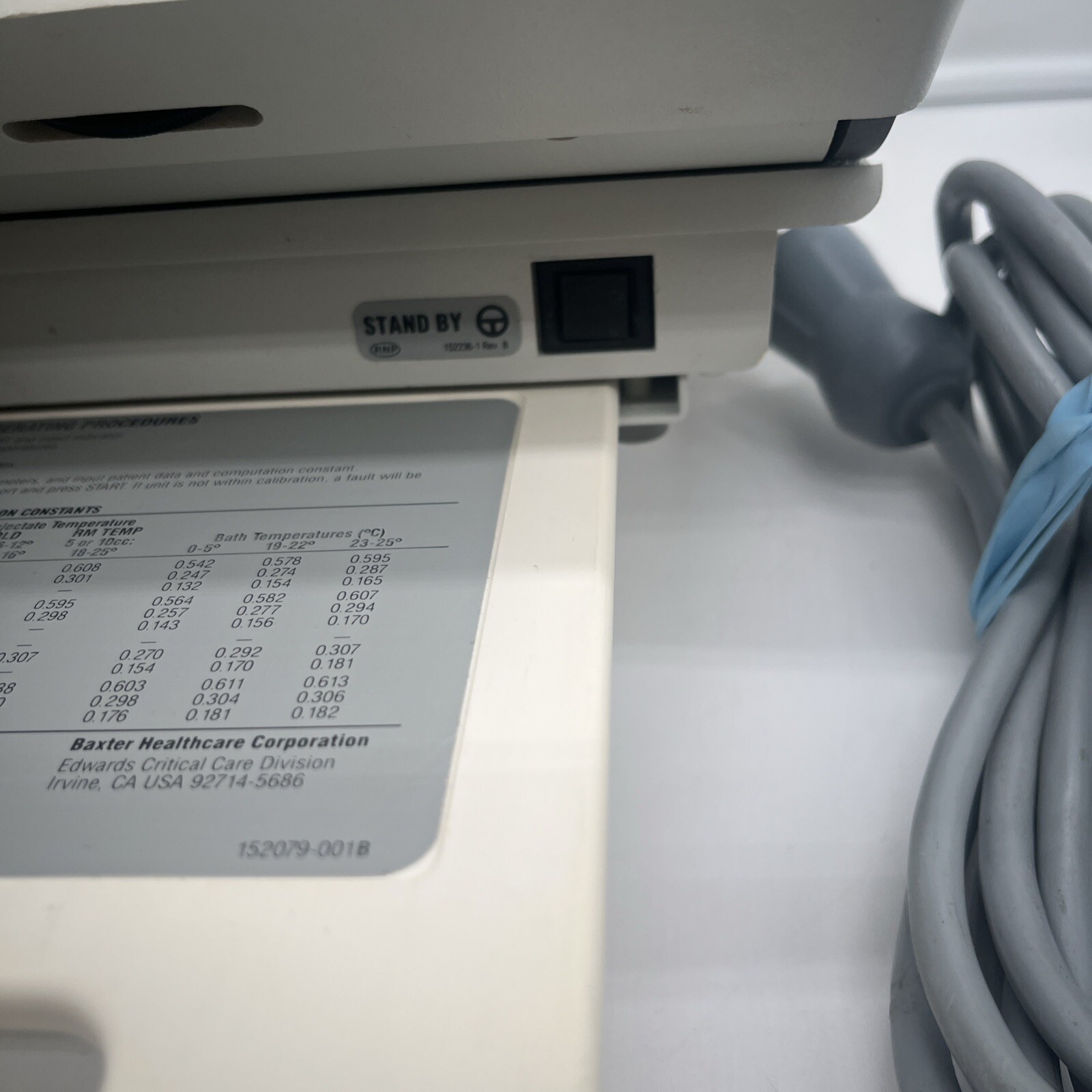 Baxter Edwards COM-2 Cardiac Output Computer / Untested