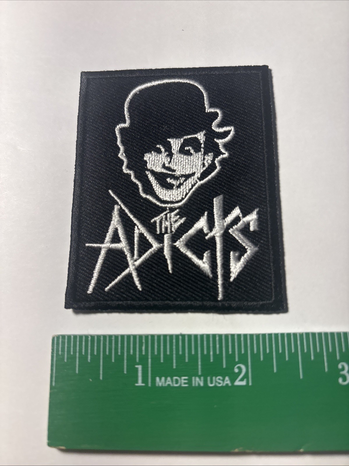 The Adicts Patch – Embroidered Sew-On / Iron-On Punk Rock Band Logo for Jacket,