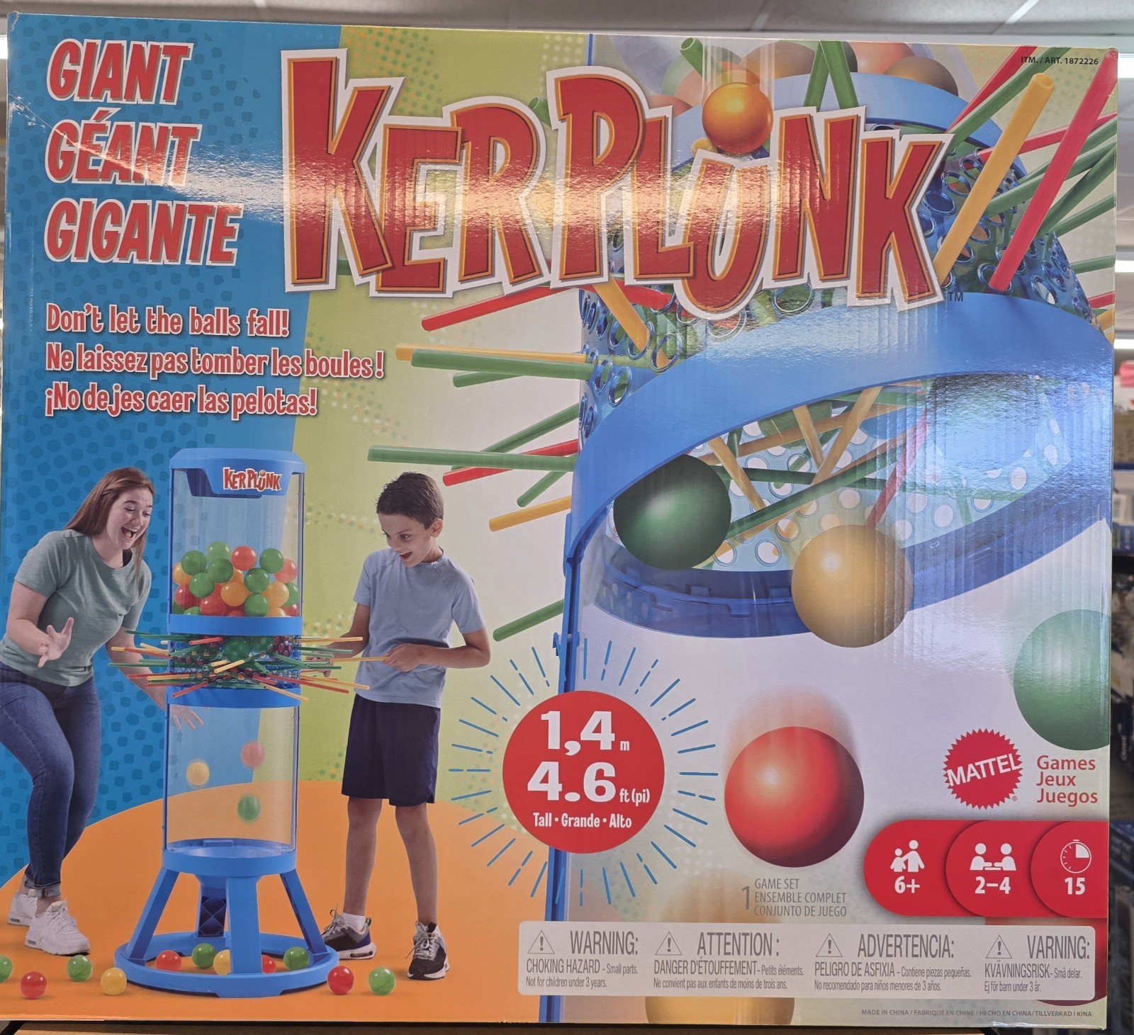 New Eastpoint Sports Giant 4.6 feet Ker-Plunk Kerplunk Game, FACTORY SEALED