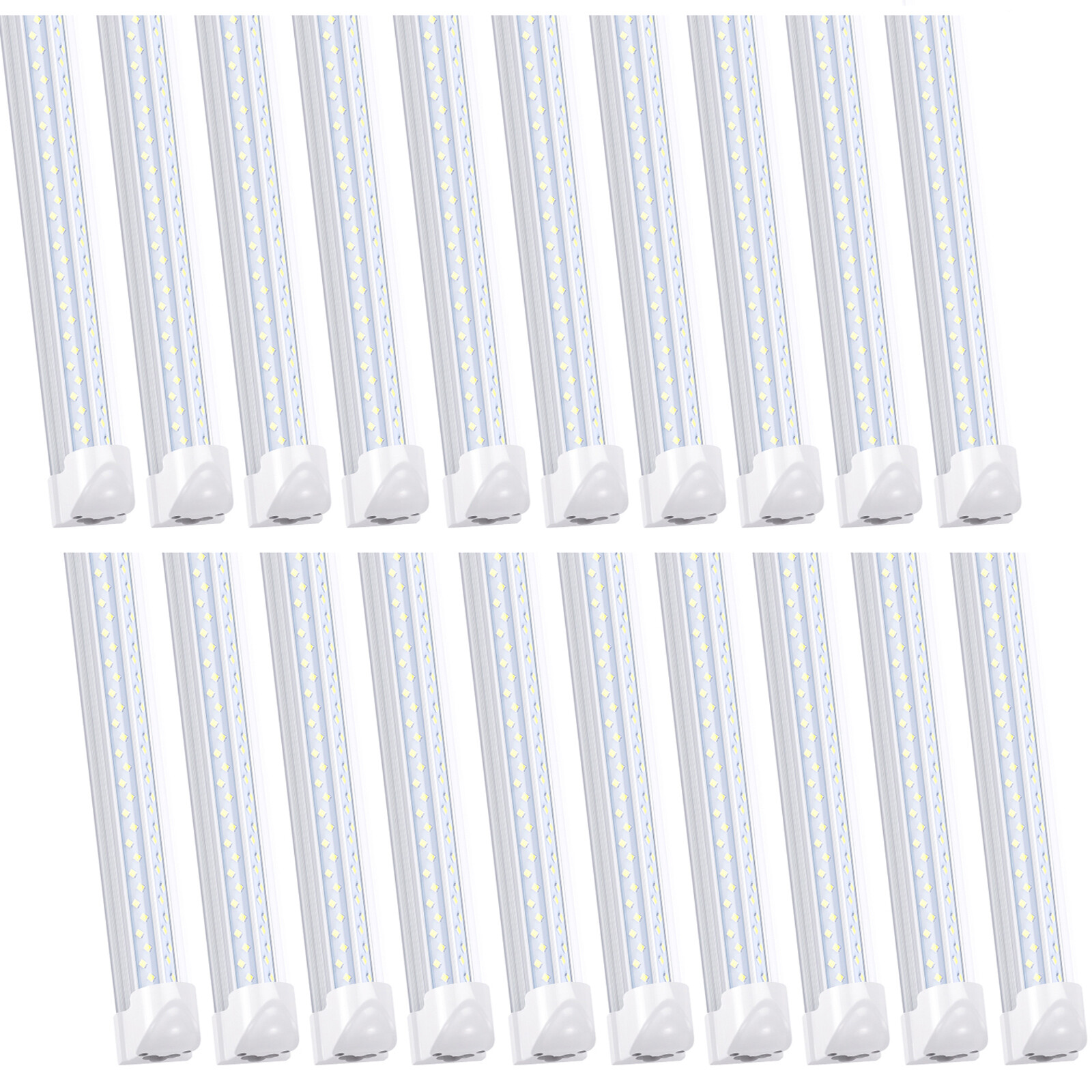 20PACK 8ft LED Shop Light Fixture 120W Linkable Shop Light 8FOOT LED Tube Light