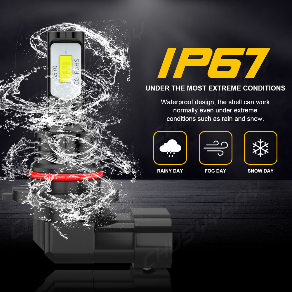 9012 LED Headlight Conversion Kit High/Low Beam Bulbs Super White Light USA Ship