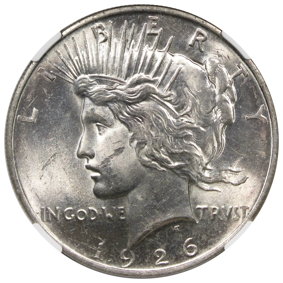 1926-D Peace Dollar NGC MS62 Better Date $1 Uncirculated