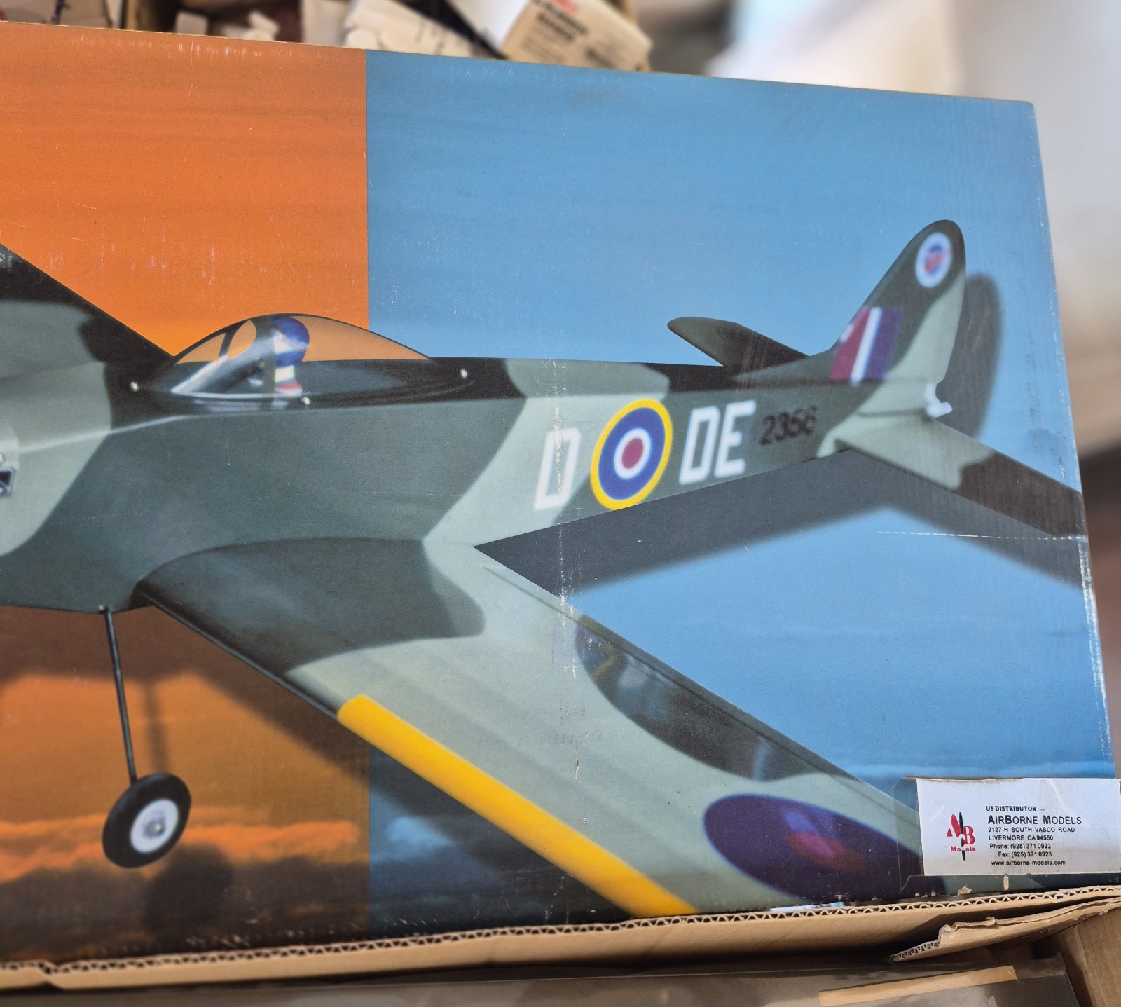 Vintage "The World Models " Spitfire R/C Nitro Plane