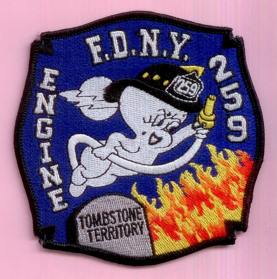 New York City Fire Dept Engine 259 Patch Tombstone Territory