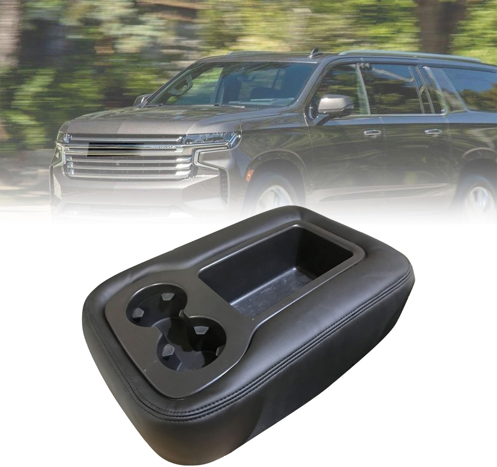 Middle Console Lid Armrest Cover Zipper For 2007-2014 Silverado Sierra Jump Seat
