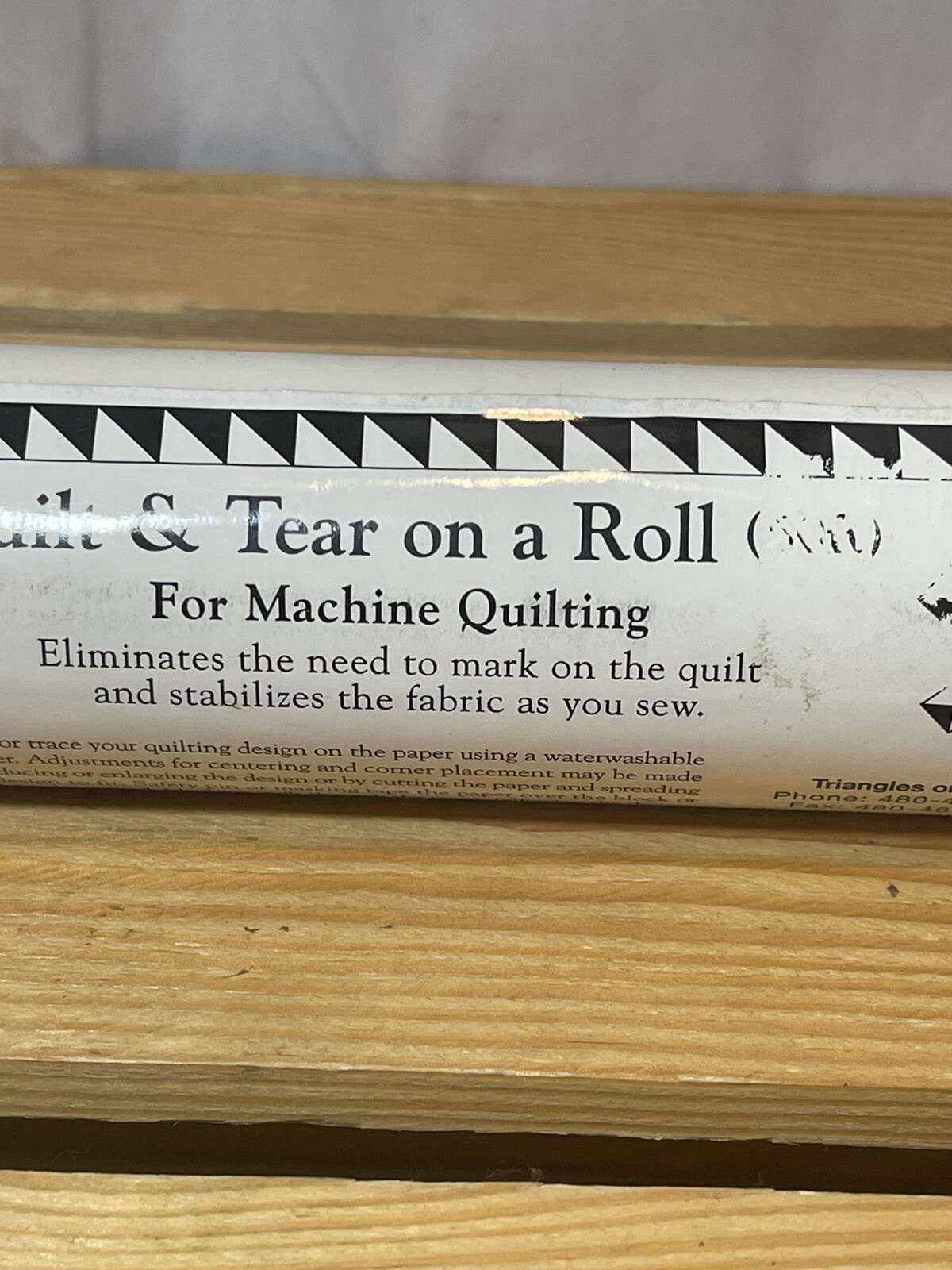 Quilt And Tear On A Roll For Machine Quilting By triangles On A roll 12” 60 Ft