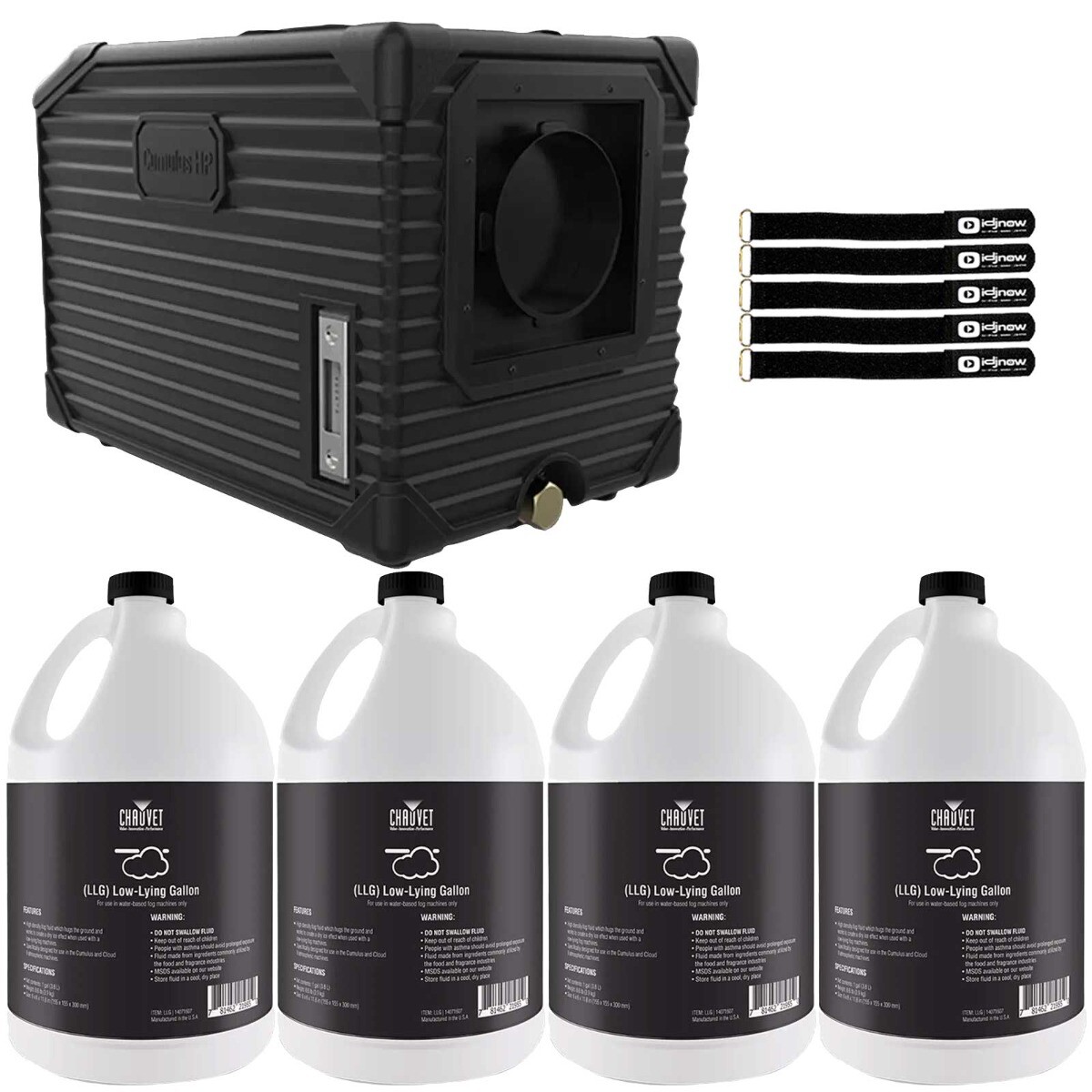 Chauvet DJ Cumulus HP Low-Lying Fog Machine with Fluid (4 Gallons)