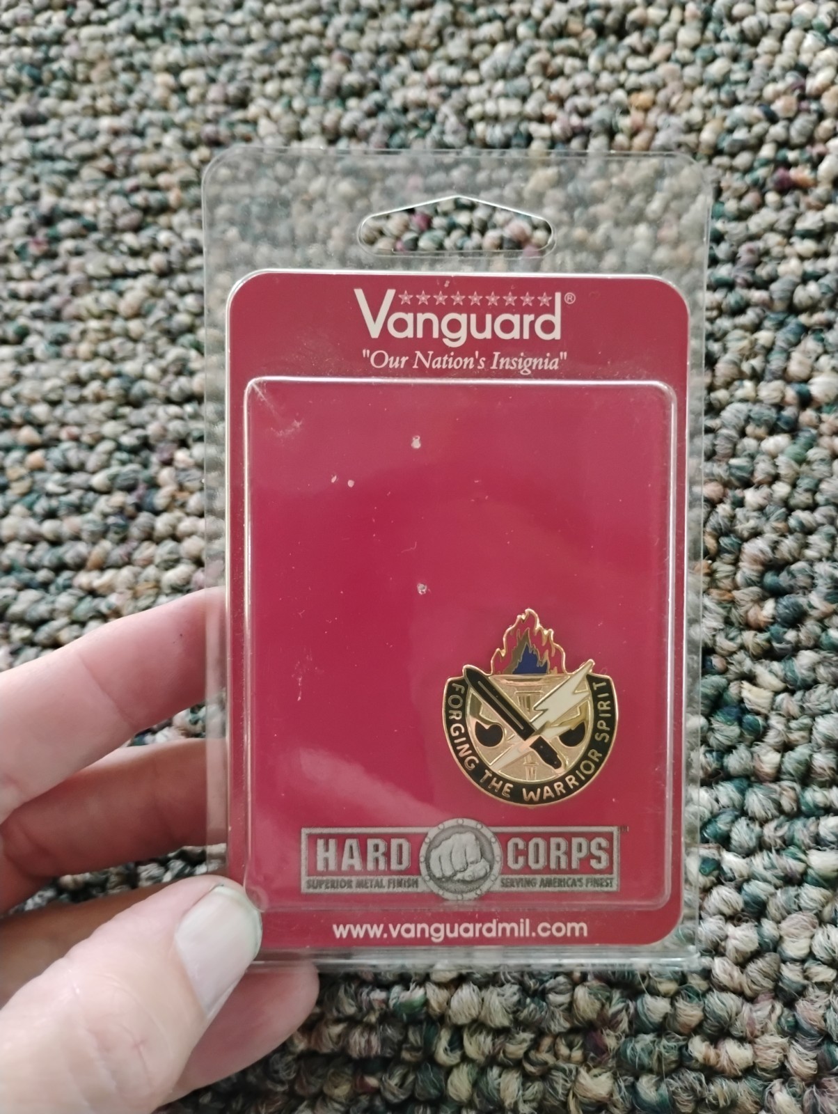 Forging The Warrior Spirit Pin Vanguard