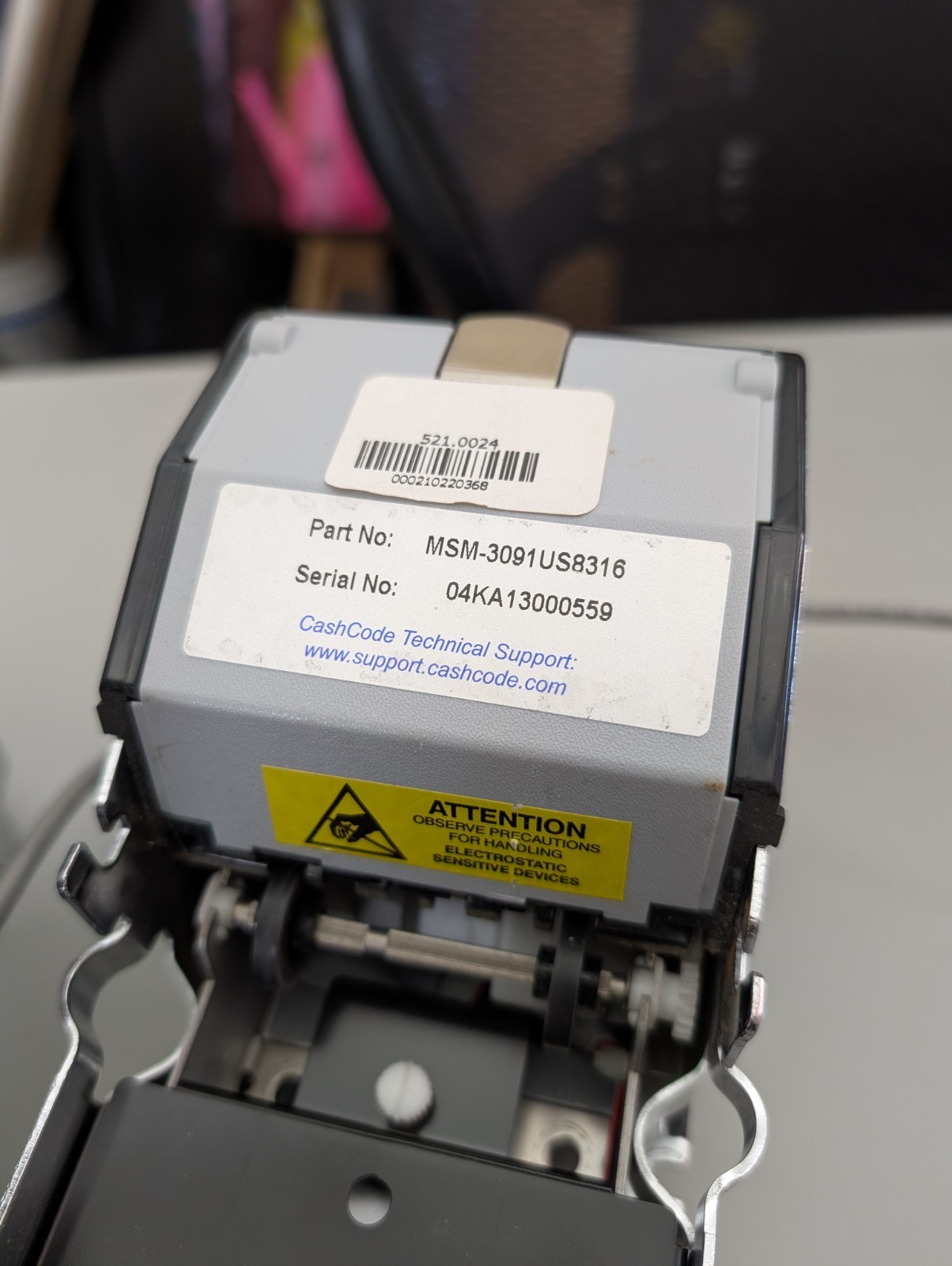 Cashcode CPI Bill Money Validator Acceptor BNA Note MSM EQ MSM3091US8319 Vending