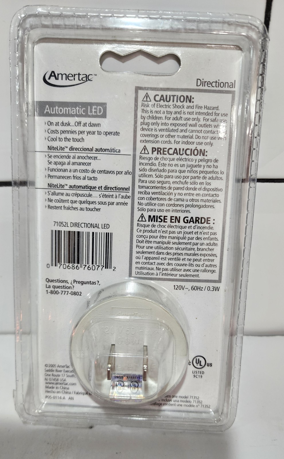 AmerTac Automatic LED Nite Lite - NIP