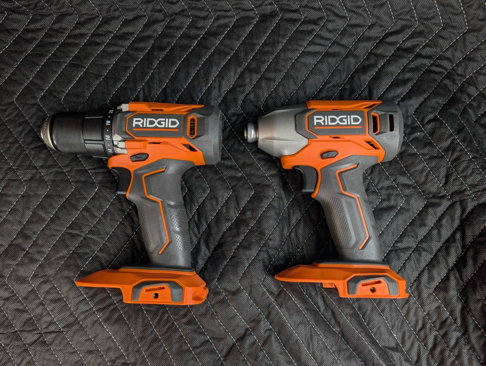 RIDGID 18V Cordless 1/2 in. Drill + 1/4 Hex Impact Driver R860010B - TOOL ONLY