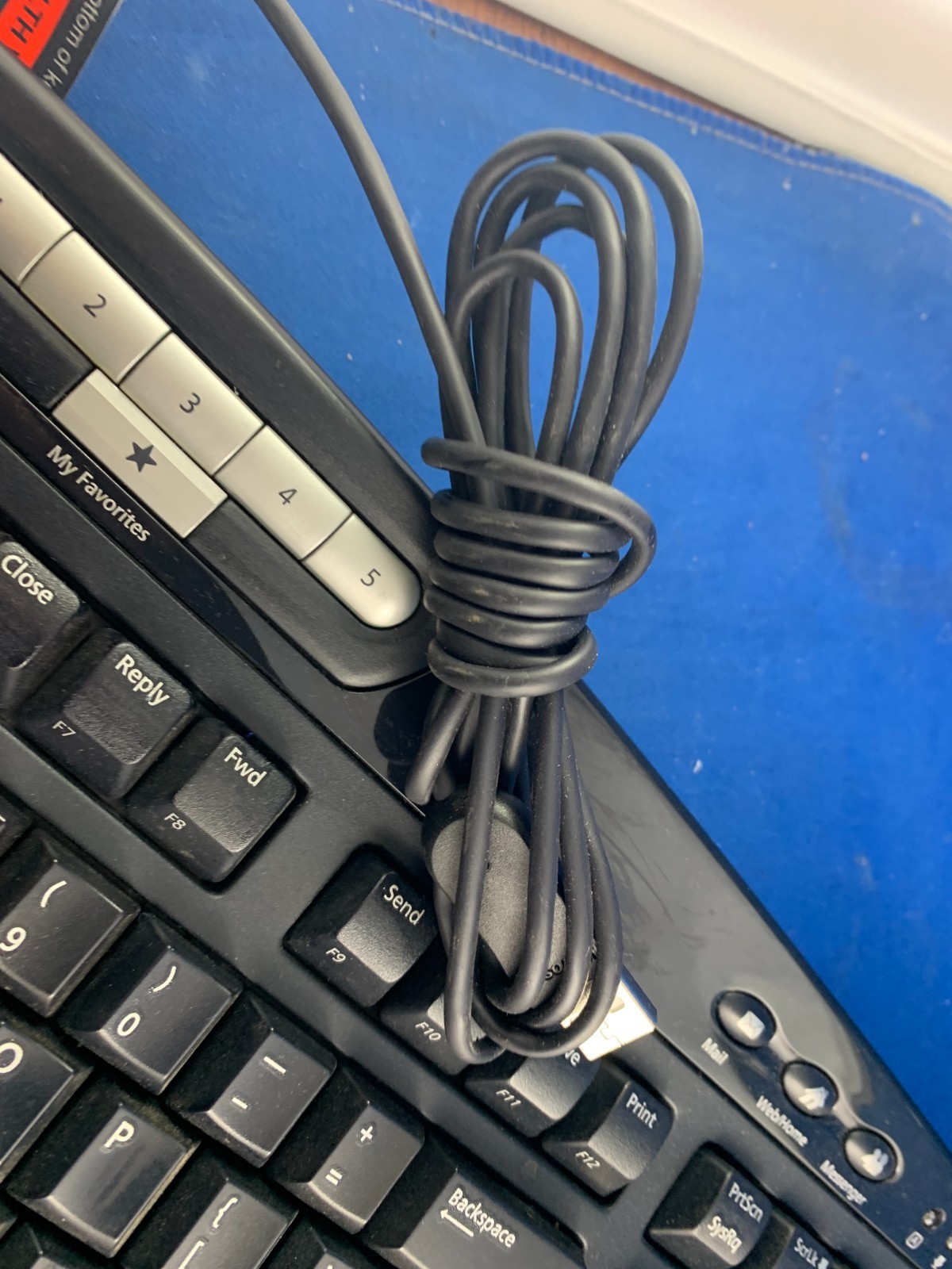 MICROSOFT Digital Media KEYBOARD USB Multimedia 1.0A Model 1031 Wired Black