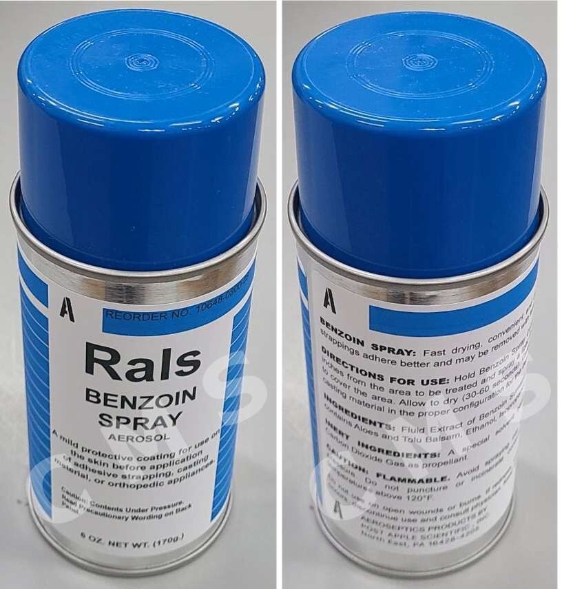 Aeroseptics RALS Benzoin Aerosol Spray Metal Can 6oz Medi-SCHUCO 0800-08