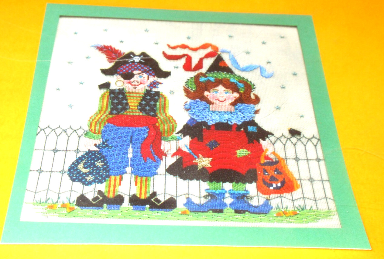 Just Libby Designs TRICK OR TREAT KIDS Needlepoint Pattern