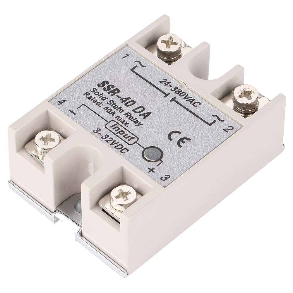 SSR40DA 40A Single Phase DCAC Solid State Relay Input 332V Output AC 1 PCS