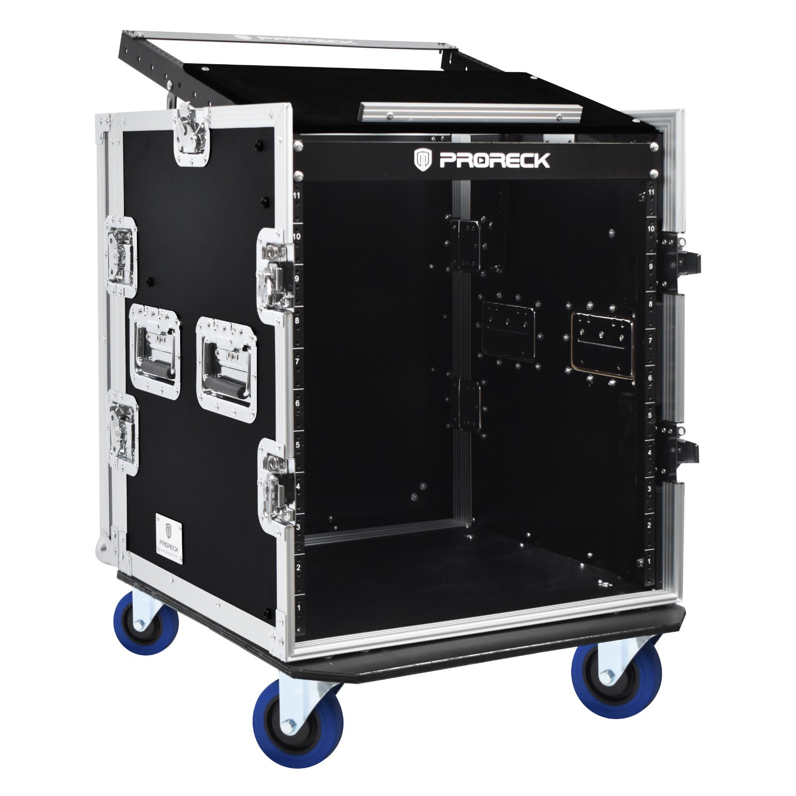 PRORECK 12U SPACE Rack Case With Slant Mixer Top, 20''