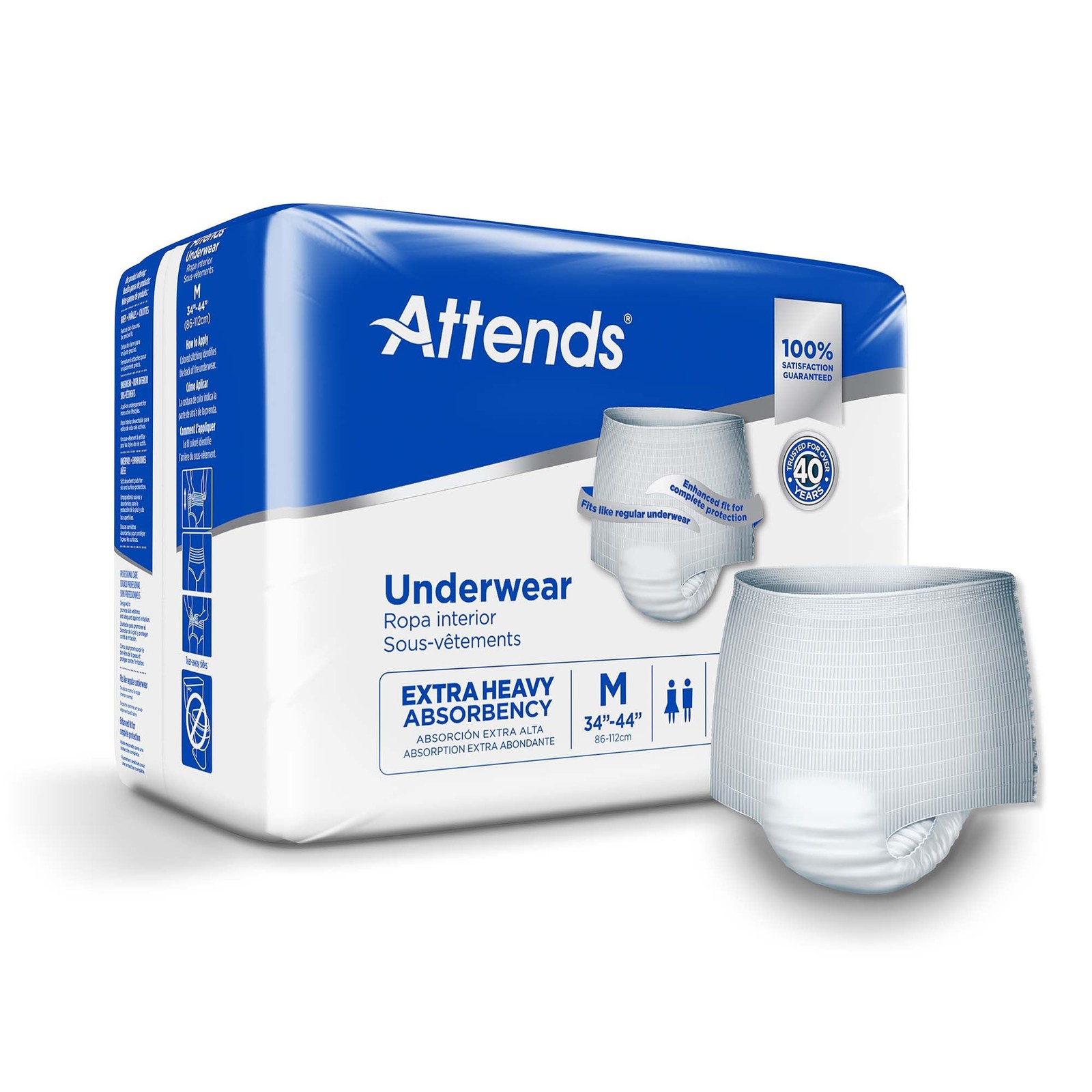 Attends Disposable Underwear Medium 51 80 Ct