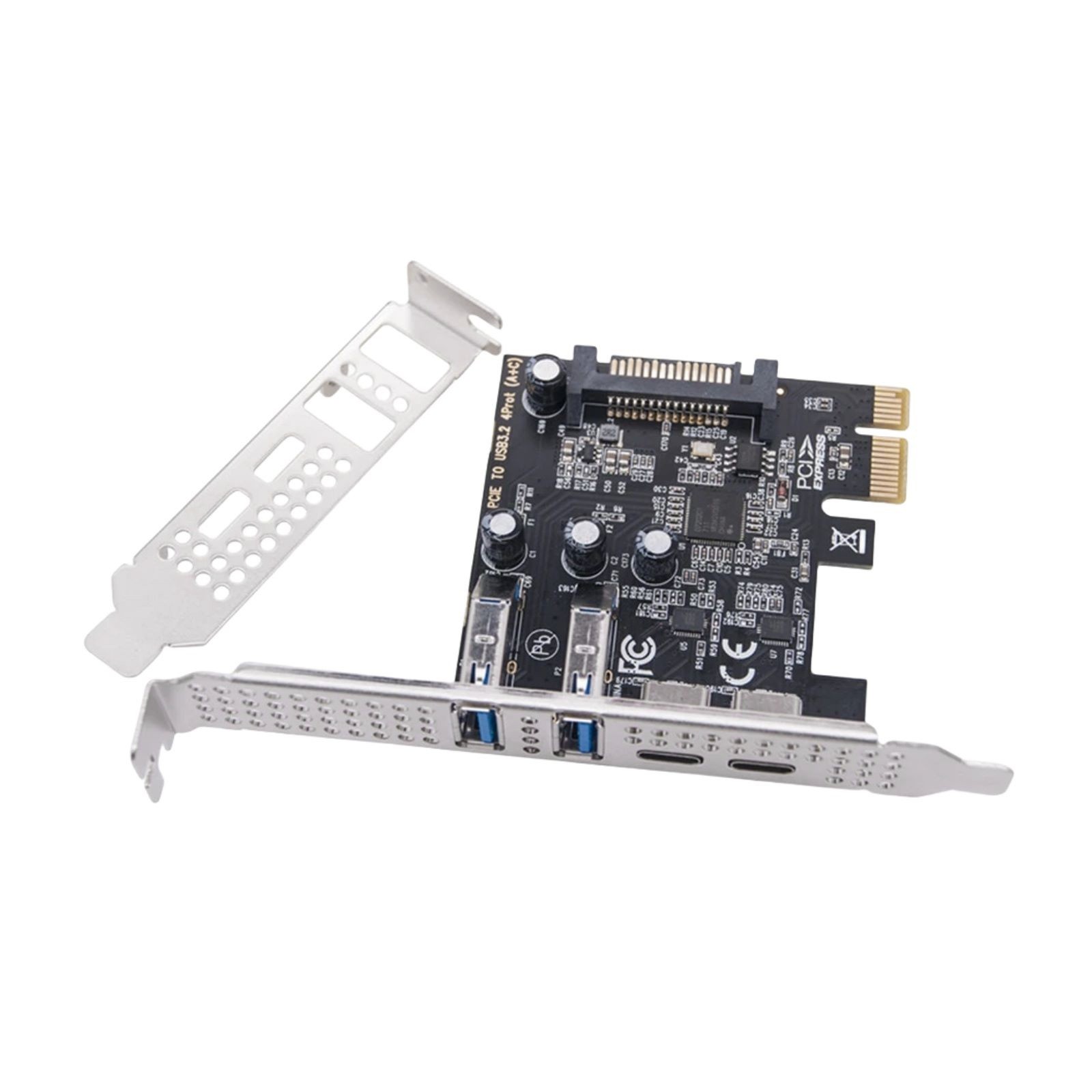 PCI Express to USB PCIE Adapter Card Apply Dual Protection for Device Safety