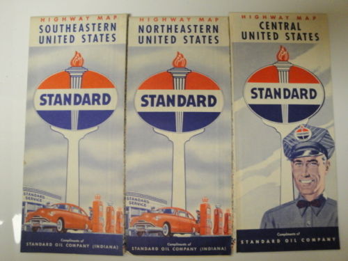 3 STANDARD OIL HIGHWAY  MAPS