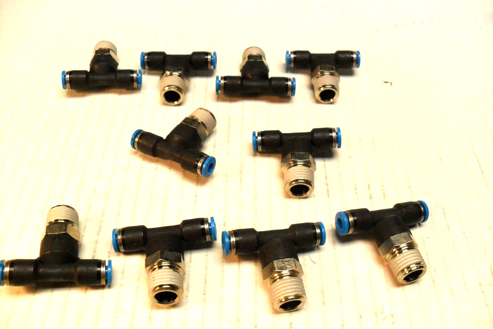 qty 10-  Festo QST-1/4-4 Push-in T-fitting - 190668 - NEW