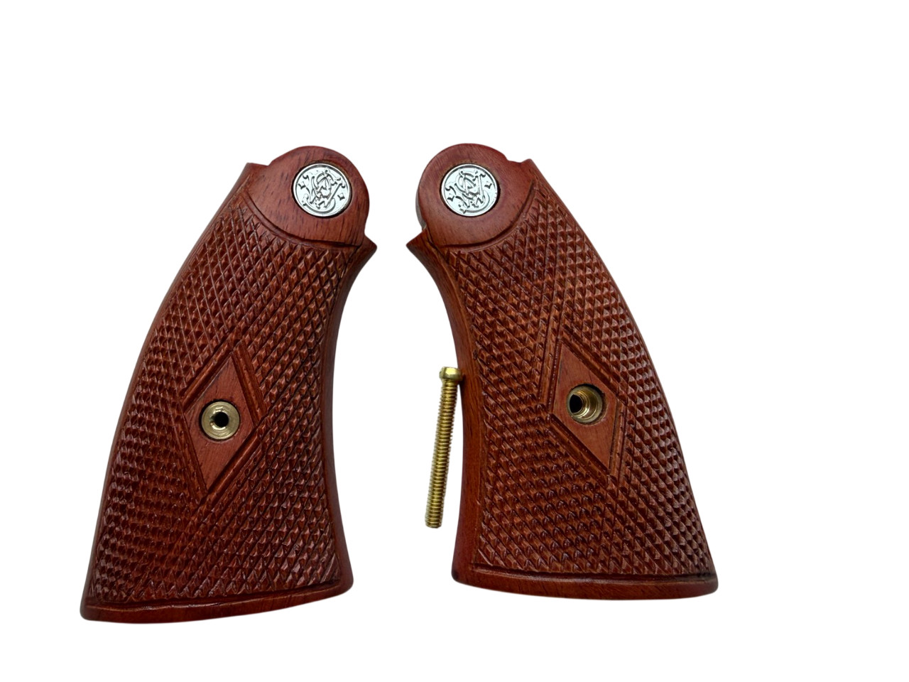 CLASSIC PANEL wood Grip For S&W Hand Ejector 3rd model .32 S&W.33 "SQUARE BUTT"