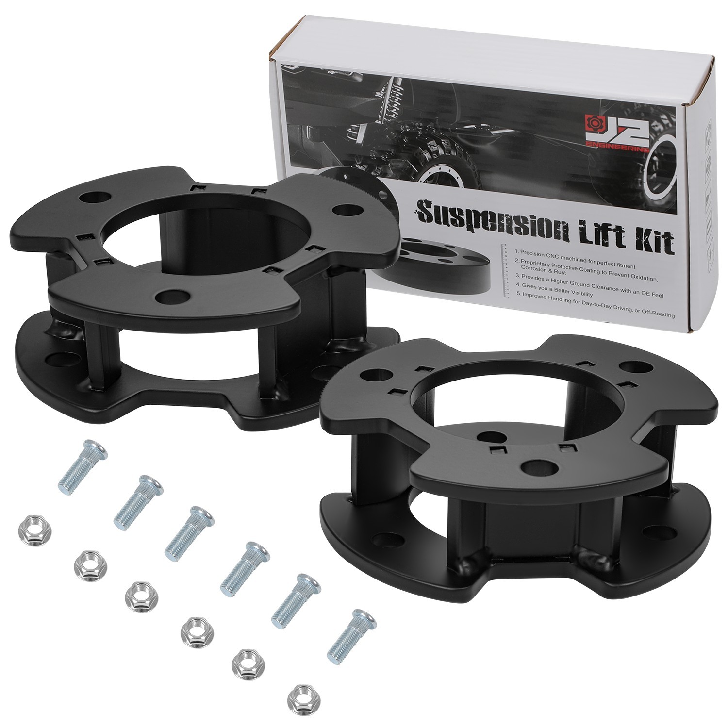 Fit 19-26 Ford Ranger RWD 4WD J2 Carbon Steel Bump Stop Mount Lift Kit Spacers