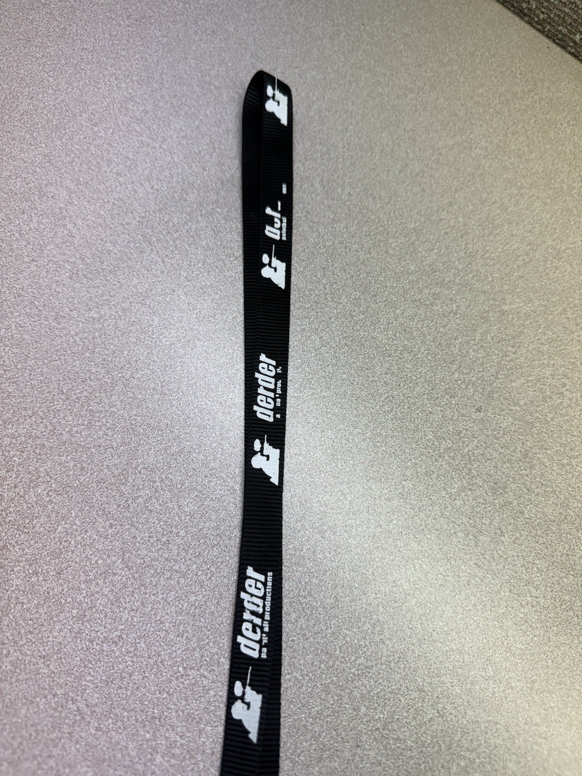 derder Paintball Lanyard Keychain - BLACK