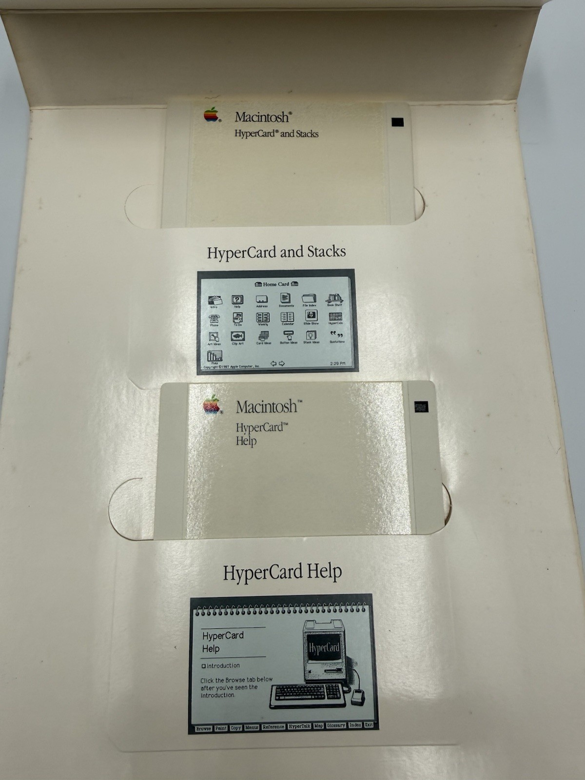 Apple HyperCard Software Bundle w/ Floppy Discs & Sealed Manuals P/N: 942-1601-A