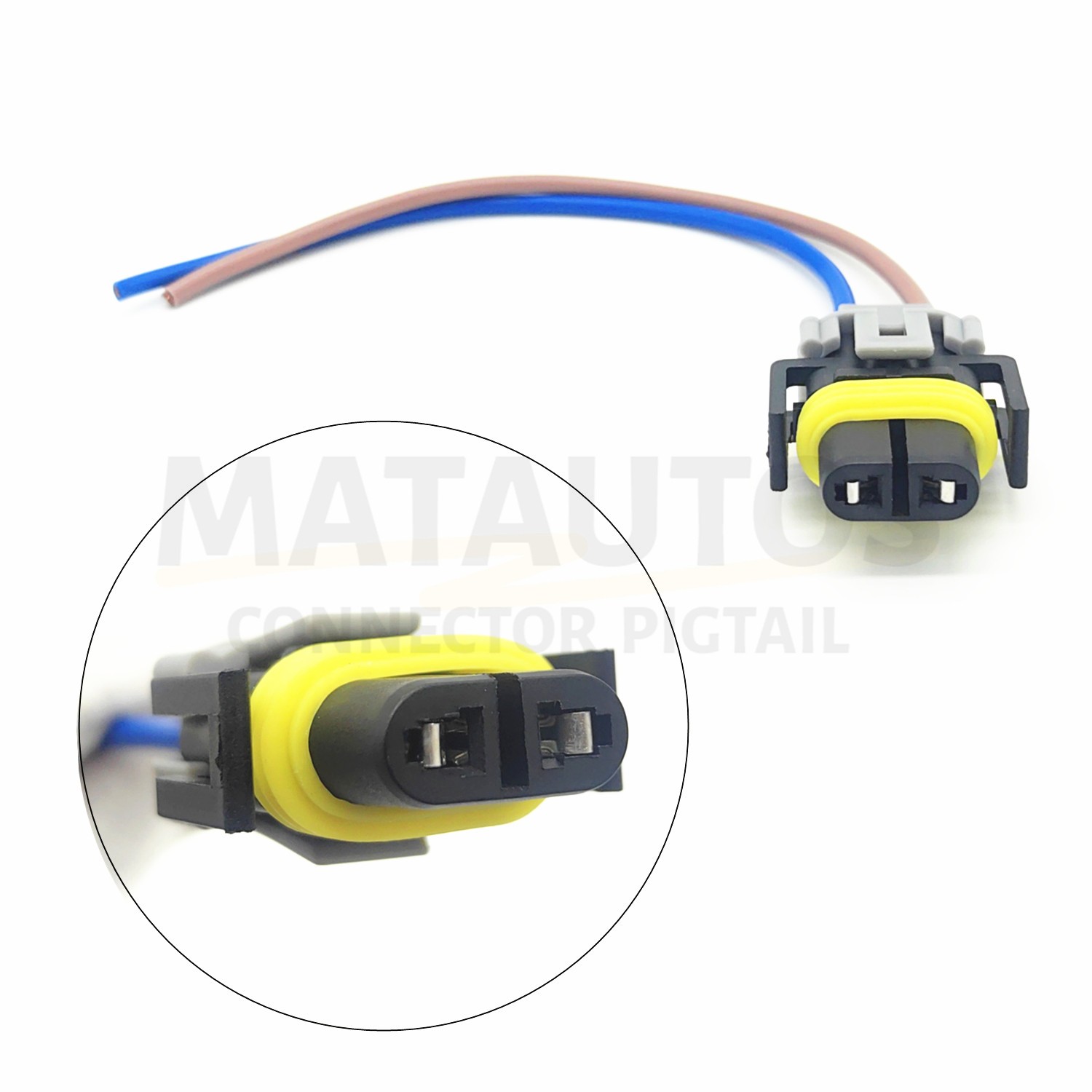 2 Wire Fog Light Fog Lamp Connector Repair For Dodge Charger 2011-2013