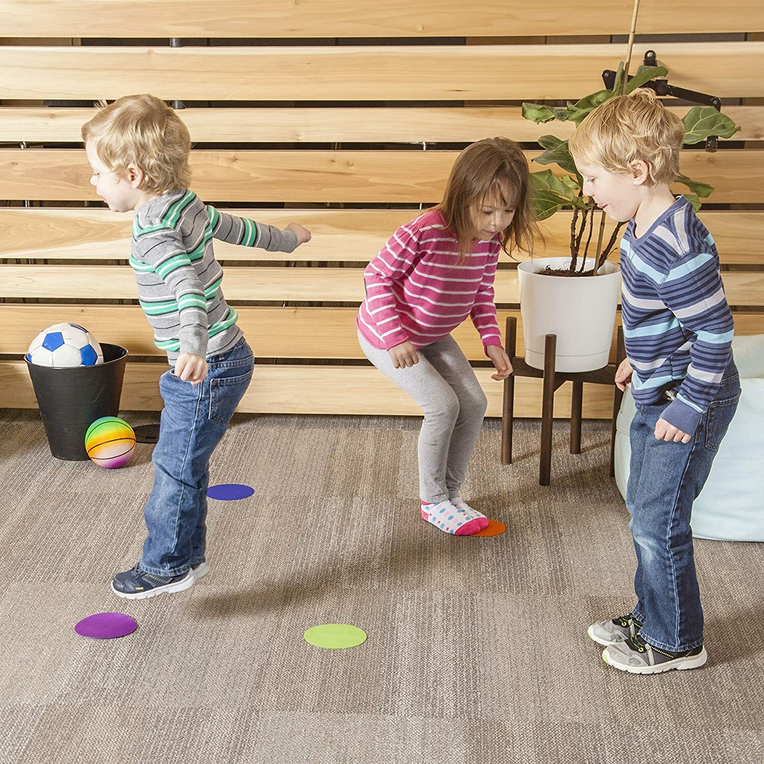 Sit Carpet Spots Markers for Classroom Floor - 5” (30 Pack)