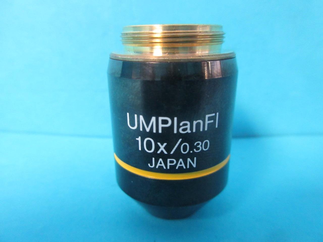 OLYMPUS MICROSCOPE OBJECTIVE LENS UMPlanFl 10X / 0.30 ∞/- UM PLAN FL US SELLER
