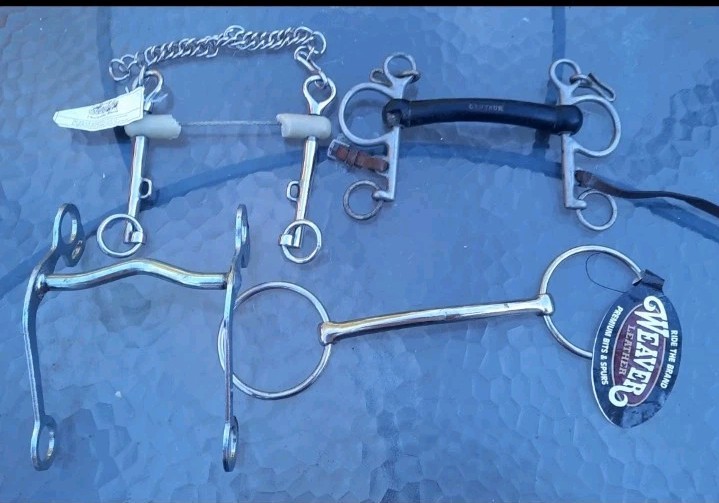 Horse Bits Lot of 4 Decorative Craft Repurpose Use Only Weaver Centaur