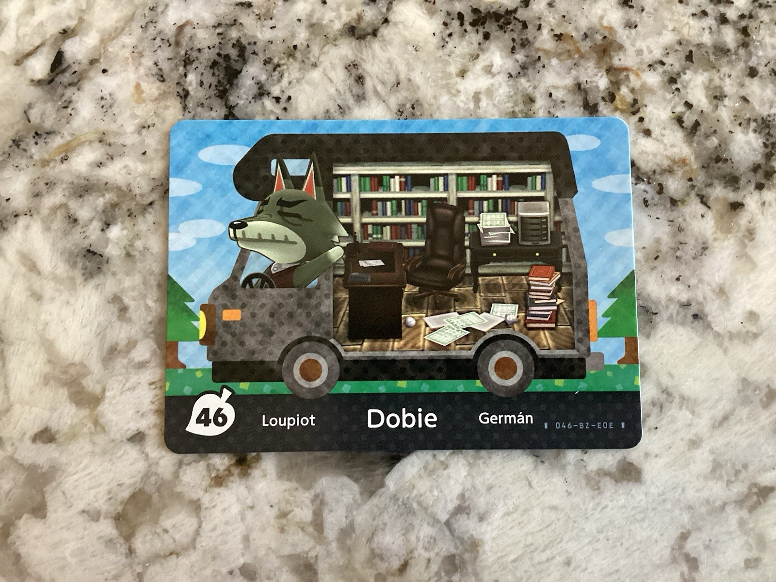 Dobie 46 Animal Crossing Amiibo Authentic Nintendo Mint Card From RV Series