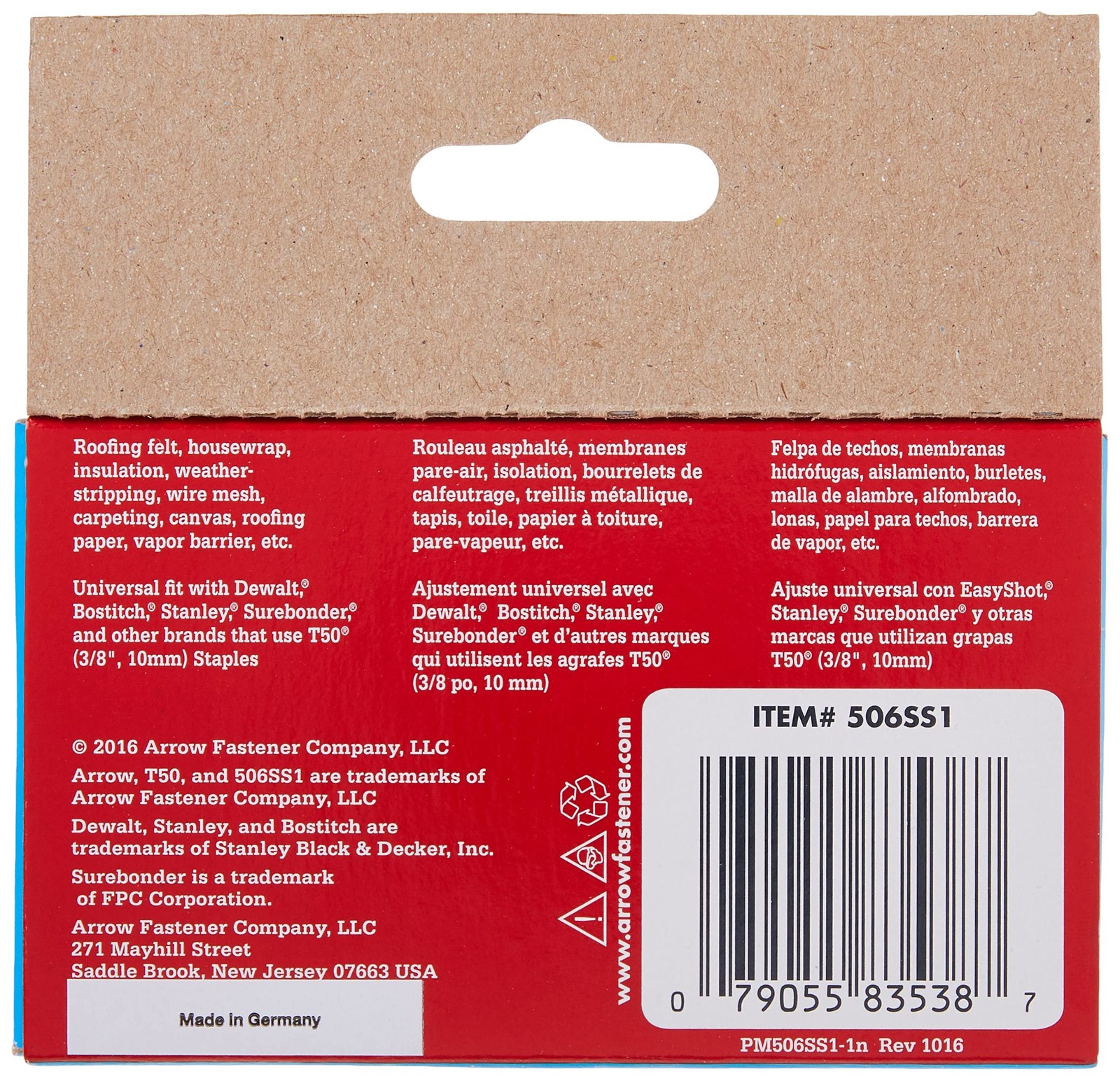 506ss1 Heavy Duty T50 Stainless Steel Staples For Upholstery Construction Furnit