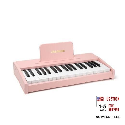 Kids Piano Keyboard, Digital Piano for Kids, Music Educational 37 Keys Pink