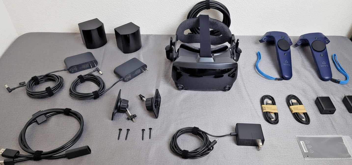 Valve Index PC VR Headset Full Kit w/ 2.0 Base Stations & 2.0 Vive Controllers