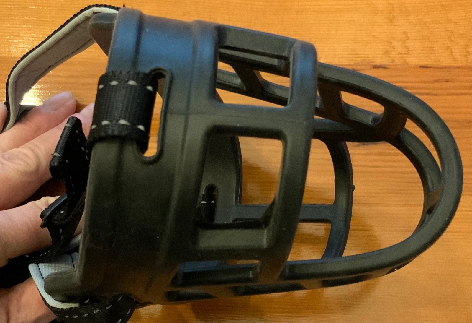 Baskerville Muzzle Sz 5 Adj Nylon Straps Humane Dog Training Black Flex Rubber