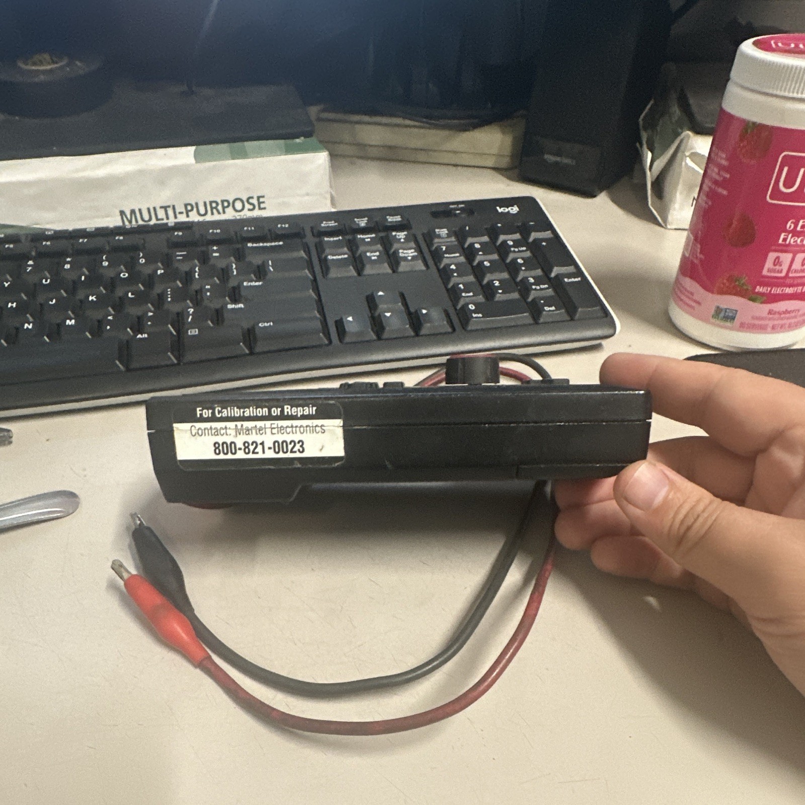 Martel Electronics LC-100 Loop Calibrator Milliamp Calibrator w/ Test Leads