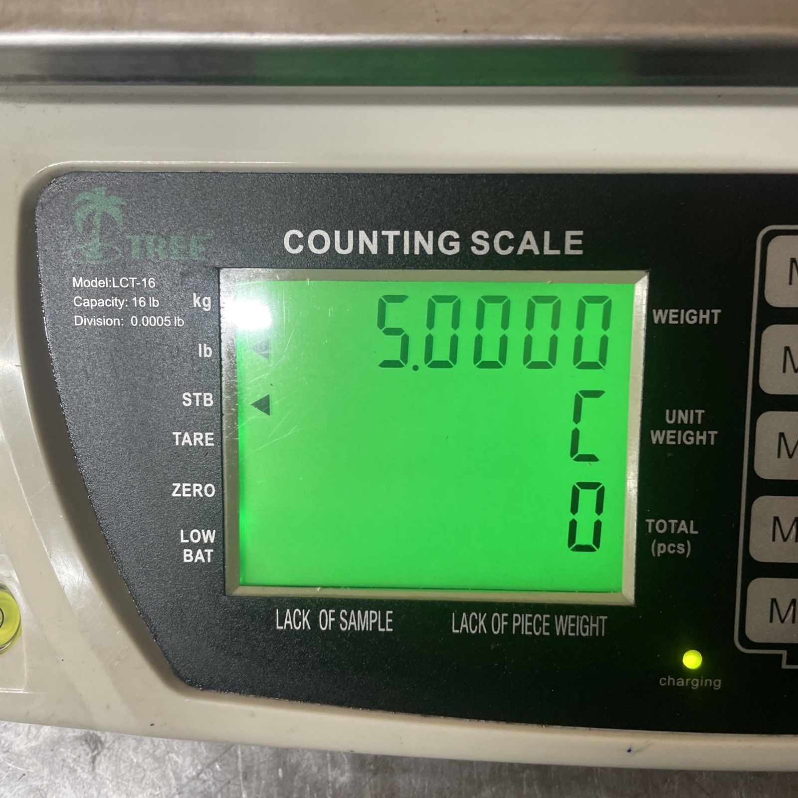 Tree Precision Counting Scale Model LCT-16 16lb Capacity